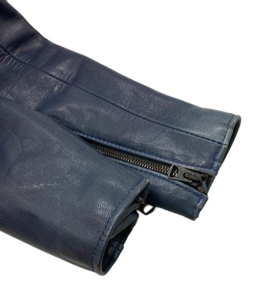 Schott（ショット）Schott (ショット) AMERICAN RAG CIE (アメリカンラグシー) 別注ONE STARレザーライダース/ワンスター ブルー サイズ:34の古着・服飾アイテム