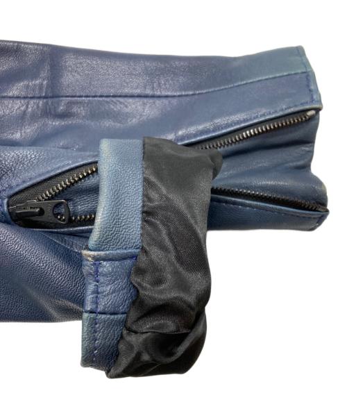 Schott（ショット）Schott (ショット) AMERICAN RAG CIE (アメリカンラグシー) 別注ONE STARレザーライダース/ワンスター ブルー サイズ:34の古着・服飾アイテム