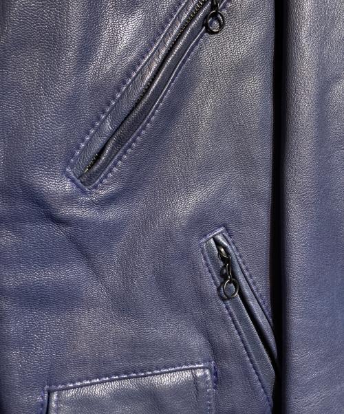 Schott（ショット）Schott (ショット) AMERICAN RAG CIE (アメリカンラグシー) 別注ONE STARレザーライダース/ワンスター ブルー サイズ:34の古着・服飾アイテム