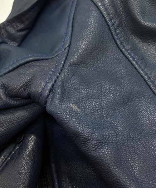 Schott（ショット）Schott (ショット) AMERICAN RAG CIE (アメリカンラグシー) 別注ONE STARレザーライダース/ワンスター ブルー サイズ:34の古着・服飾アイテム