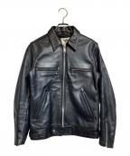 my way man 666マイウェイマン666）の古着「シングルライダースジャケット」｜ブラック