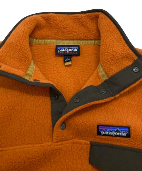 Patagonia（パタゴニア）Patagonia (パタゴニア) ライトウェイト・シンチラ・スナップT/Lightweight Synchilla Snap-T オレンジ サイズ:Sの古着・服飾アイテム