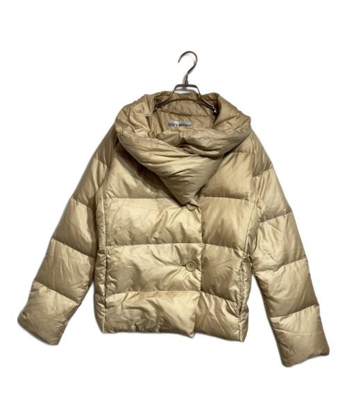 ISSEY MIYAKE（イッセイミヤケ）ISSEY MIYAKE (イッセイミヤケ) クロスカラーダウンジャケット ベージュ サイズ:2の古着・服飾アイテム