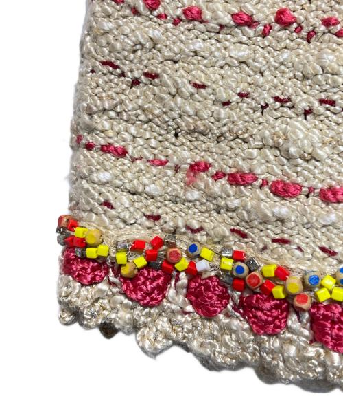 CHANEL（シャネル）CHANEL (シャネル) ツイードニットスカート ベージュ サイズ:34の古着・服飾アイテム