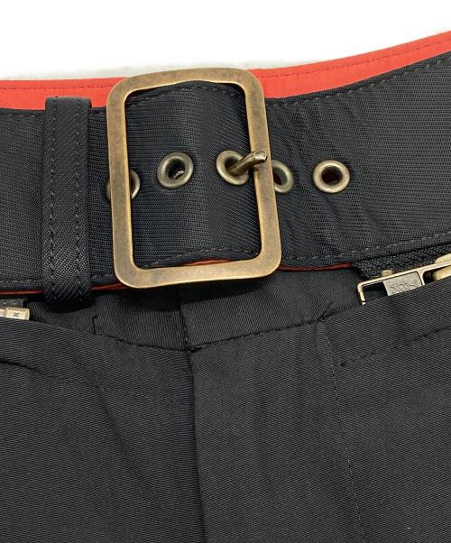 Jean Paul GAULTIER（ジャンポールゴルチェ）Jean Paul GAULTIER (ジャンポールゴルチェ) ベルトデザインパンツ ブラック サイズ:48（W76）の古着・服飾アイテム