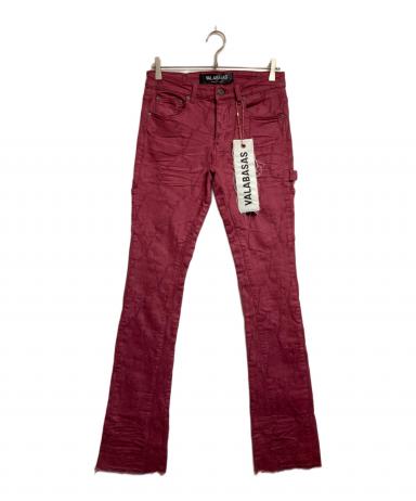 中古・古着通販】VALABASAS (バラバサス) ダメージフレアデニムパンツ