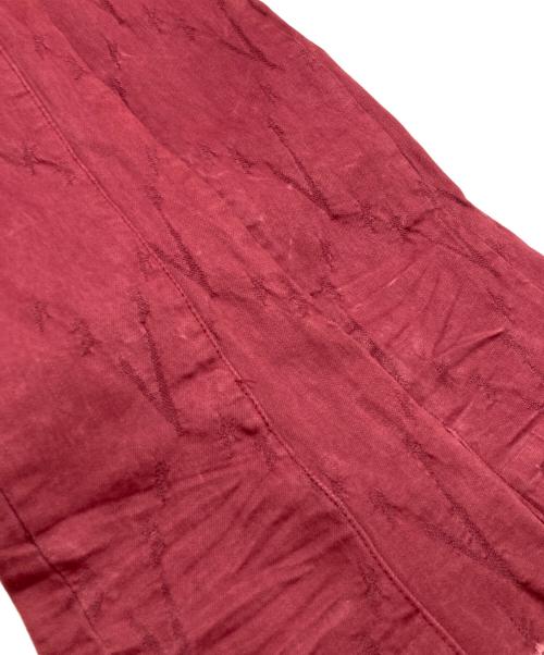 VALABASAS（バラバサス）VALABASAS (バラバサス) ダメージフレアデニムパンツ レッド サイズ:29の古着・服飾アイテム