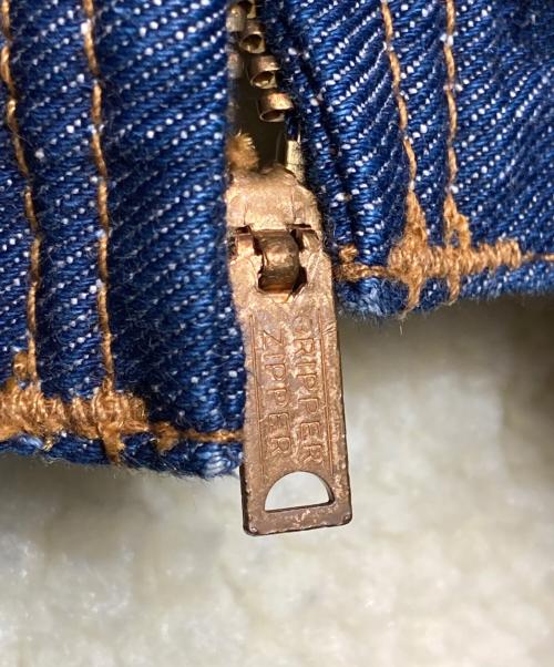 Wrangler（ラングラー）Wrangler (ラングラー) TOGA PULLA (トーガ プルラ) デニムドッキングコート ベージュ×ブルー サイズ:Mの古着・服飾アイテム