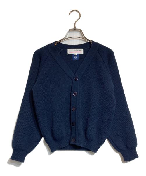 COMME des GARCONS GIRL（コムデギャルソンガール）COMME des GARCONS GIRL (コムデギャルソンガール) Lochaven of Scotlan クロップミニカーディガン ネイビー サイズ:Sの古着・服飾アイテム