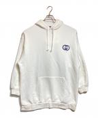 GUCCIグッチ）の古着「フーデッド スウェットシャツ」｜ホワイト