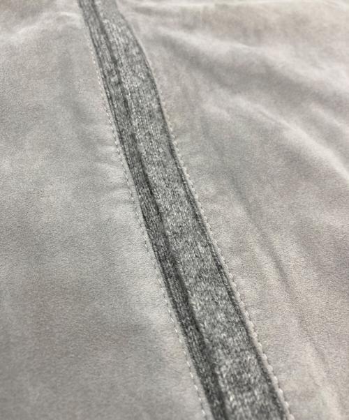 Cruciani（クルチアーニ）Cruciani (クルチアーニ) スウェード切替カシミヤニットジャケット グレー サイズ:44の古着・服飾アイテム