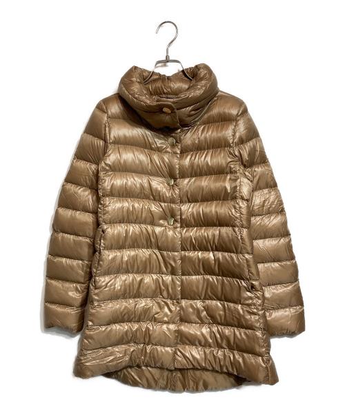 HERNO（ヘルノ）HERNO (ヘルノ) ハイネックダウンジャケット ブラウン サイズ:38の古着・服飾アイテム