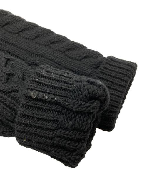 JOHN LAWRENCE SULLIVAN（ジョン ローレンス サリバン）JOHN LAWRENCE SULLIVAN (ジョン ローレンス サリバン) ZIPPED FISHERMAN KNIT SWEATER/ジッパーフィッシャーマンニットセーター ブラック サイズ:Sの古着・服飾アイテム