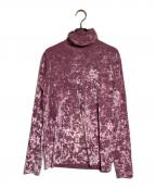 DRIES VAN NOTENドリスヴァンノッテン）の古着「ベロアカットソー」｜ピンク