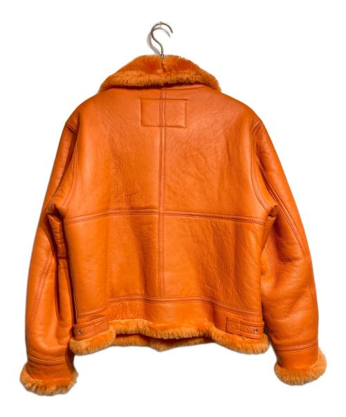 AVIREX（アヴィレックス）AVIREX (アヴィレックス) B-3フライトジャケット/レザージャケット オレンジ サイズ:Mの古着・服飾アイテム