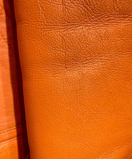 AVIREX（アヴィレックス）AVIREX (アヴィレックス) B-3フライトジャケット/レザージャケット オレンジ サイズ:Mの古着・服飾アイテム