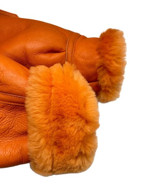 AVIREX（アヴィレックス）AVIREX (アヴィレックス) B-3フライトジャケット/レザージャケット オレンジ サイズ:Mの古着・服飾アイテム