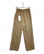 doubletダブレット）の古着「SILK NEEDLE TRACK PANTS/シルクニードルトラックパンツ」｜ブラウン