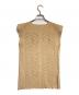 A-POC ABLE ISSEY MIYAKE (エイポック エイブル イッセイ ミヤケ) カットアウトノースリーブニット ベージュ サイズ:2：18000円