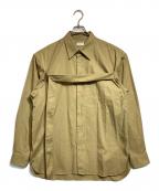 DRIES VAN NOTENドリスヴァンノッテン）の古着「バックルストラップシャツ」｜ブラウン