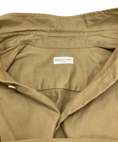DRIES VAN NOTEN（ドリスヴァンノッテン）DRIES VAN NOTEN (ドリスヴァンノッテン) バックルストラップシャツ ブラウン サイズ:Mediumの古着・服飾アイテム