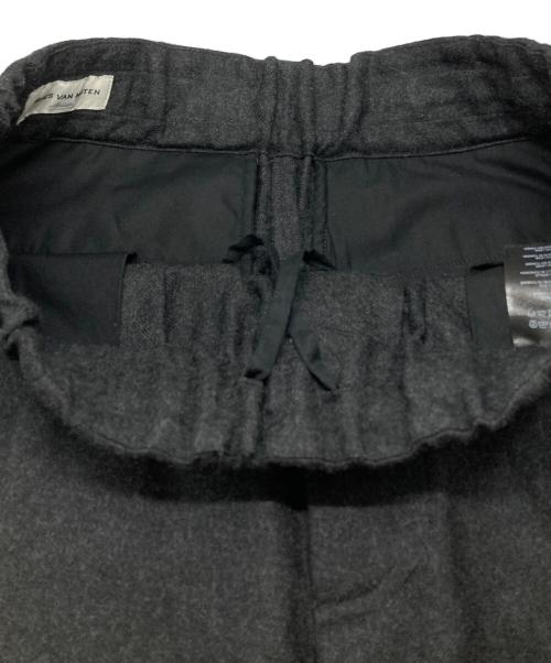 DRIES VAN NOTEN（ドリスヴァンノッテン）DRIES VAN NOTEN (ドリスヴァンノッテン) ウールワイドバギースラックス グレー サイズ:MEDIUMの古着・服飾アイテム