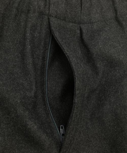 DRIES VAN NOTEN（ドリスヴァンノッテン）DRIES VAN NOTEN (ドリスヴァンノッテン) ウールワイドバギースラックス グレー サイズ:MEDIUMの古着・服飾アイテム