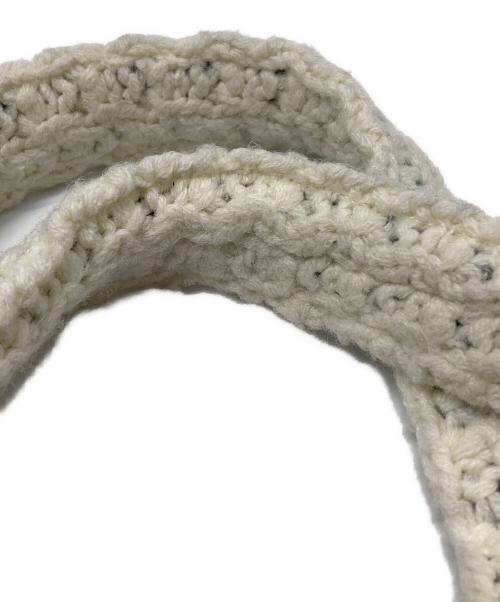 COMME des GARCONS（コムデギャルソン）COMME des GARCONS (コムデギャルソン) ニットトートバッグ ブラウン×アイボリーの古着・服飾アイテム