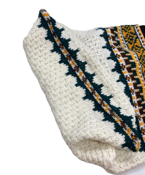 COMME des GARCONS（コムデギャルソン）COMME des GARCONS (コムデギャルソン) ニットトートバッグ ブラウン×アイボリーの古着・服飾アイテム