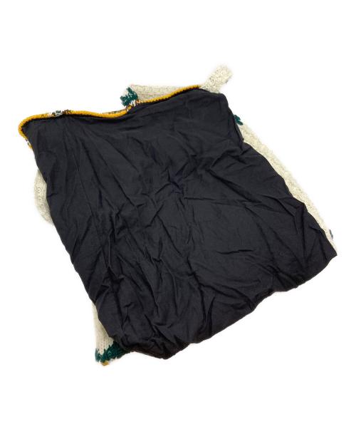 COMME des GARCONS（コムデギャルソン）COMME des GARCONS (コムデギャルソン) ニットトートバッグ ブラウン×アイボリーの古着・服飾アイテム