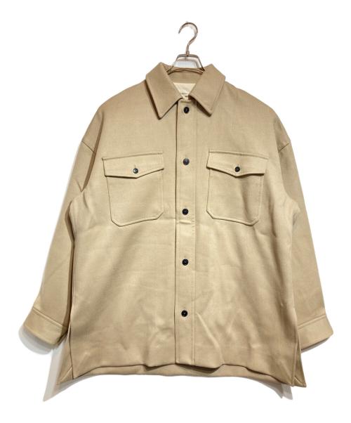 BLAMINK（ブラミンク）BLAMINK (ブラミンク) ウールフランネルジャケットコート ベージュ サイズ:1の古着・服飾アイテム