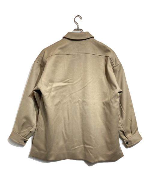 BLAMINK（ブラミンク）BLAMINK (ブラミンク) ウールフランネルジャケットコート ベージュ サイズ:1の古着・服飾アイテム