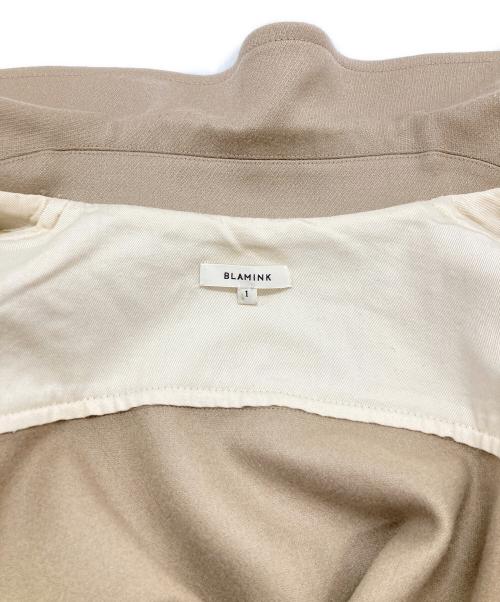 BLAMINK（ブラミンク）BLAMINK (ブラミンク) ウールフランネルジャケットコート ベージュ サイズ:1の古着・服飾アイテム