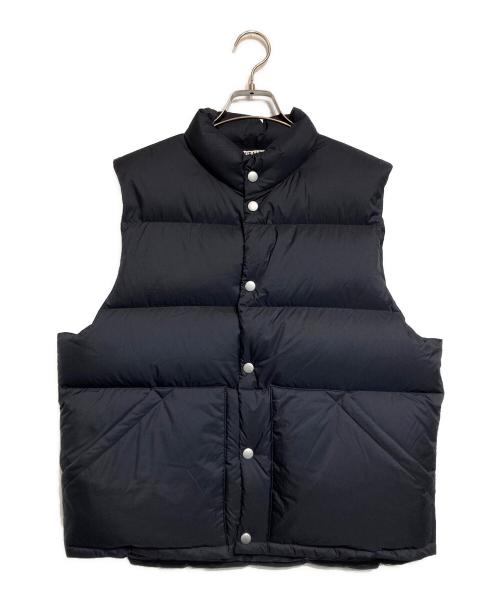 AURALEE（オーラリー）AURALEE (オーラリー) SUPER LIGHT NYLON RIPSTOP DOWN VEST ブラック サイズ:5の古着・服飾アイテム