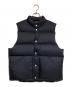 AURALEE（オーラリー）の古着「SUPER LIGHT NYLON RIPSTOP DOWN VEST」｜ブラック