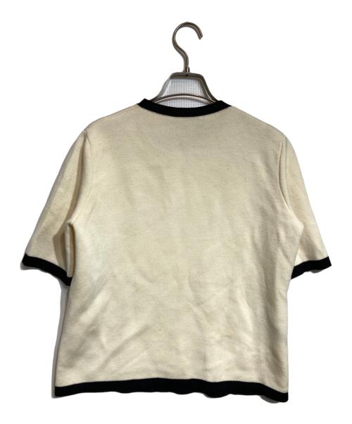 GUCCI（グッチ）GUCCI (グッチ) GGエンブロイダリーリンガーニット/GG Embroidery Ringer Knit ベージュ サイズ:Sの古着・服飾アイテム