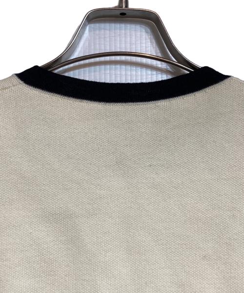 GUCCI（グッチ）GUCCI (グッチ) GGエンブロイダリーリンガーニット/GG Embroidery Ringer Knit ベージュ サイズ:Sの古着・服飾アイテム