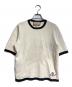 GUCCI（グッチ）の古着「GGエンブロイダリーリンガーニット/GG Embroidery Ringer Knit」｜ベージュ