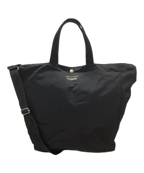 COMME des GARCONS HOMME（コムデギャルソン オム）COMME des GARCONS HOMME (コムデギャルソン オム) 綿ナイロングログラン 2WAY BAG ブラックの古着・服飾アイテム