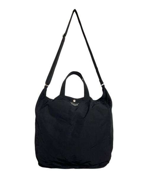 COMME des GARCONS HOMME（コムデギャルソン オム）COMME des GARCONS HOMME (コムデギャルソン オム) 綿ナイロングログラン 2WAY BAG ブラックの古着・服飾アイテム