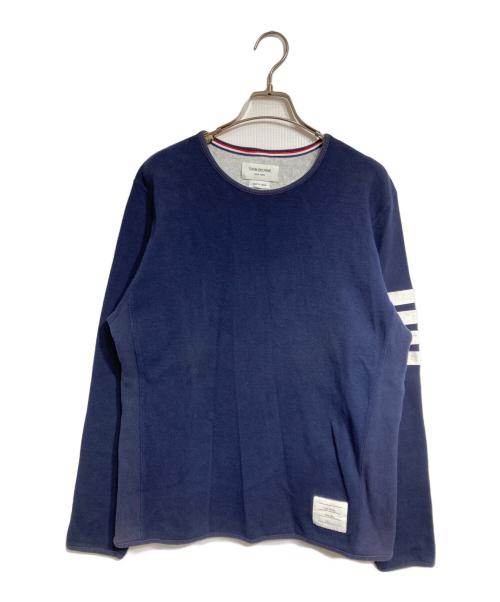 Thom Browne（トムブラウン）Thom Browne (トムブラウン) 4 bar sweatshirt/スウェットシャツ ネイビー サイズ:4の古着・服飾アイテム