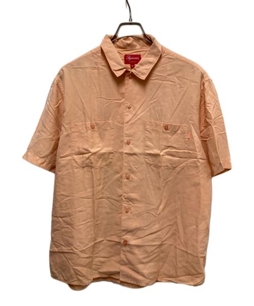 SUPREME（シュプリーム）Supreme (シュプリーム) Silk S/S Work Shirt ピンク サイズ:Mの古着・服飾アイテム