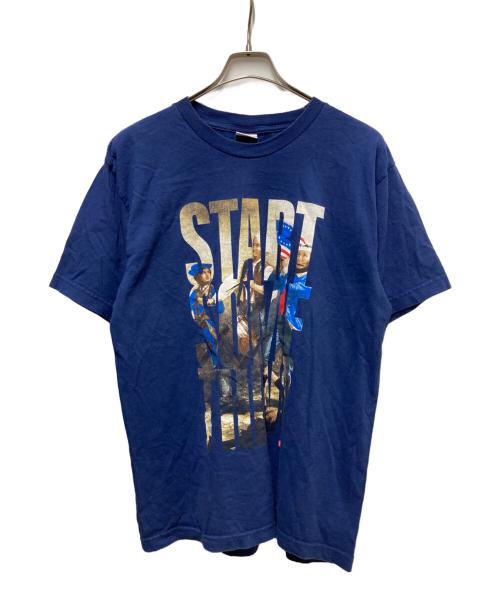 SUPREME（シュプリーム）Supreme (シュプリーム) START SOMETHING TEE ネイビー サイズ:Lの古着・服飾アイテム