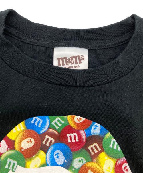 A BATHING APE（アベイシングエイプ）A BATHING APE (アベイシングエイプ) M&M's Ape  Hand Tee ブラック サイズ:Mの古着・服飾アイテム