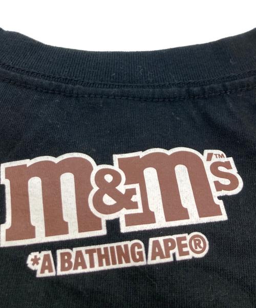 A BATHING APE（アベイシングエイプ）A BATHING APE (アベイシングエイプ) M&M's Ape  Hand Tee ブラック サイズ:Mの古着・服飾アイテム