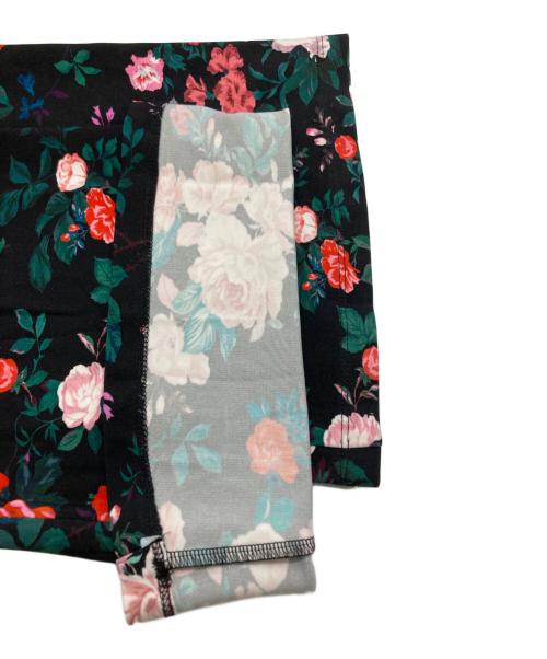 PACO RABANNE（パコラバンヌ）PACO RABANNE (パコラバンヌ) フローラルプリント ストレッチジャージ フレアパンツ/Floral Print Stretch Jersey Flare Pants ブラック サイズ:38の古着・服飾アイテム