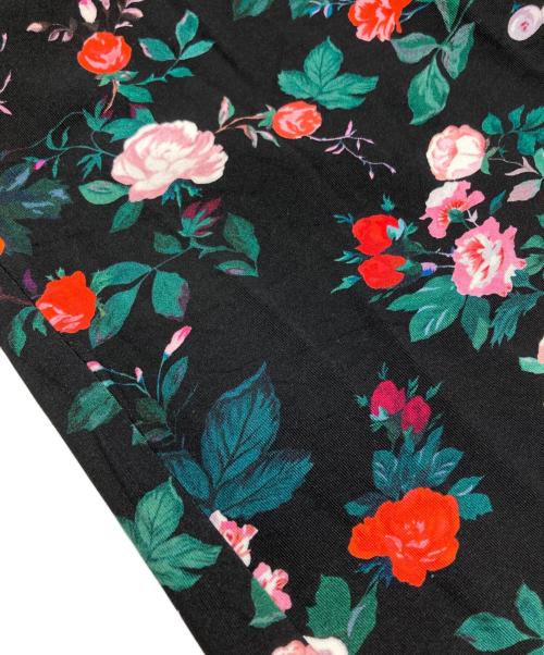 PACO RABANNE（パコラバンヌ）PACO RABANNE (パコラバンヌ) フローラルプリント ストレッチジャージ フレアパンツ/Floral Print Stretch Jersey Flare Pants ブラック サイズ:38の古着・服飾アイテム