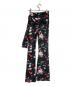 PACO RABANNE (パコラバンヌ) フローラルプリント ストレッチジャージ フレアパンツ/Floral Print Stretch Jersey Flare Pants ブラック サイズ:38：18000円