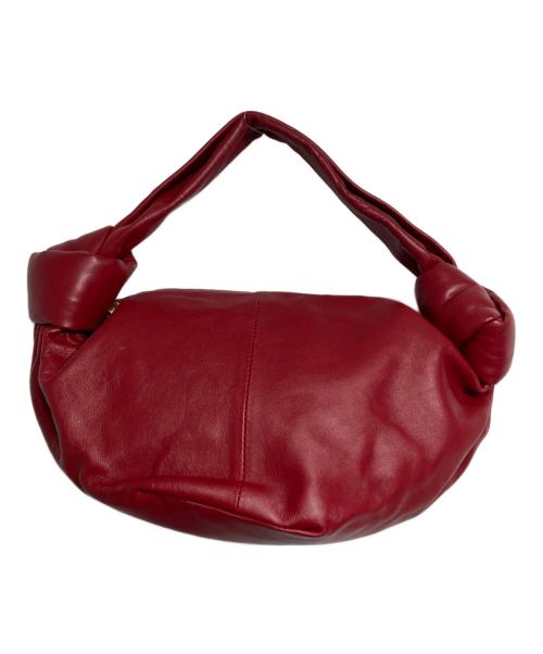 BOTTEGA VENETA（ボッテガベネタ）BOTTEGA VENETA (ボッテガベネタ) ダブルノットレザーワンショルダーバッグ レッドの古着・服飾アイテム