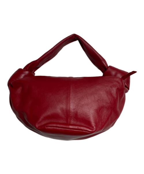 BOTTEGA VENETA（ボッテガベネタ）BOTTEGA VENETA (ボッテガベネタ) ダブルノットレザーワンショルダーバッグ レッドの古着・服飾アイテム